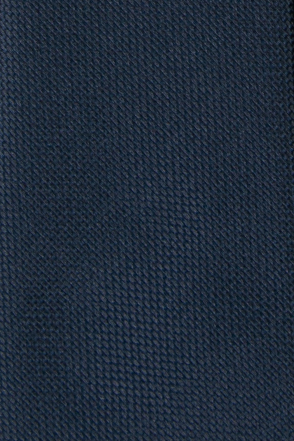 Cravata poliester tesut bleumarin uni 1
