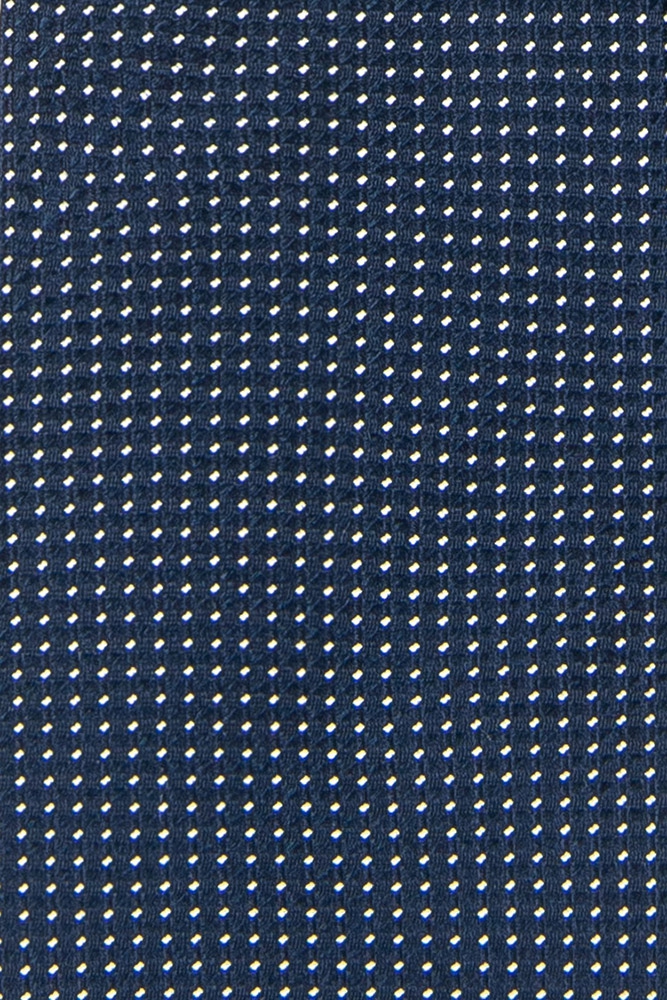 Cravata matase tesuta bleumarin print geometric 1