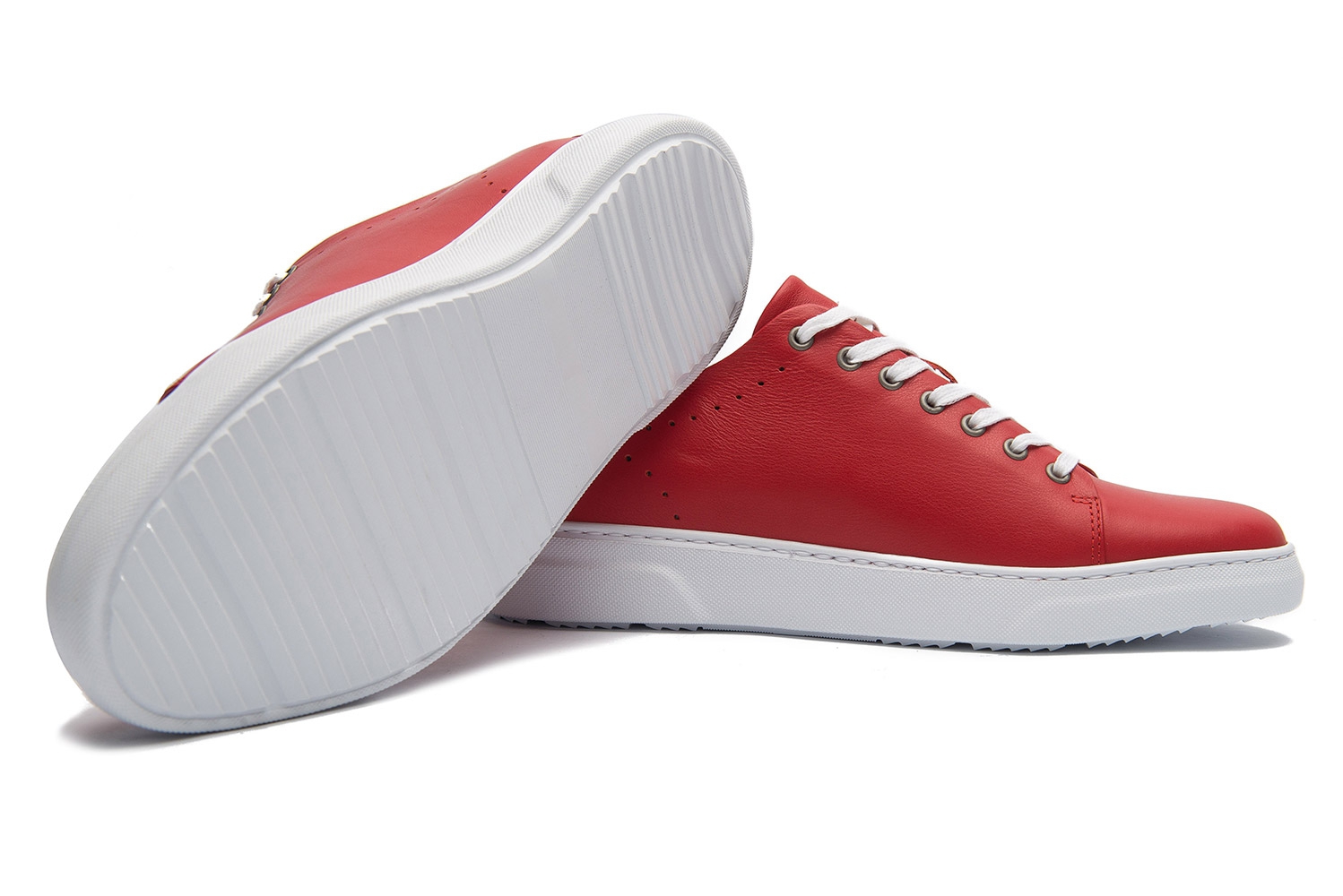 Sneakers Bigotti rosii piele naturala 1
