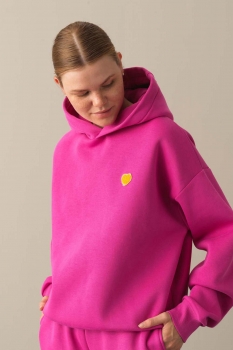 Hanorac dama oversize Fuxia Uni
