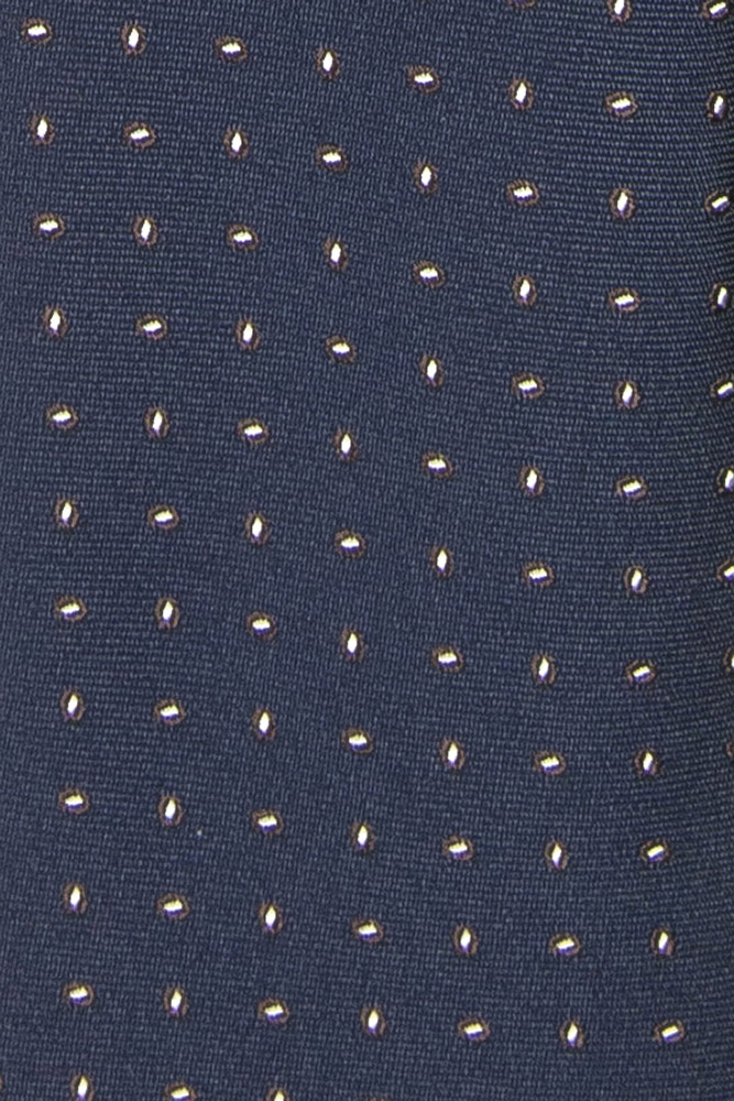 Cravata poliester tesut bleumarin print geometric 1