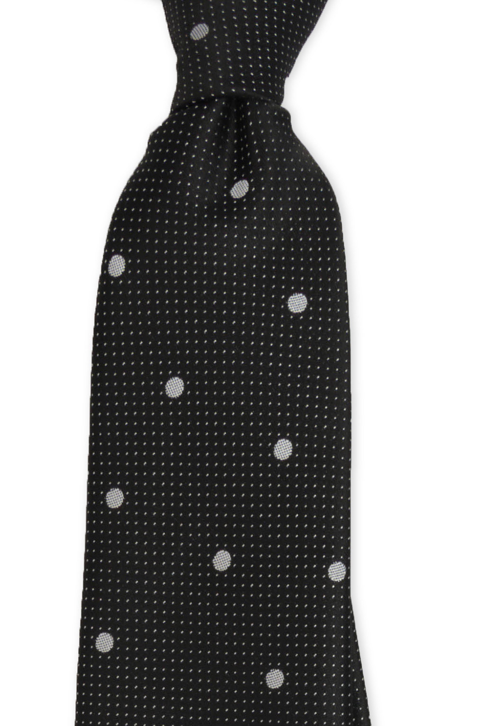 Cravata poliester neagra print geometric 3