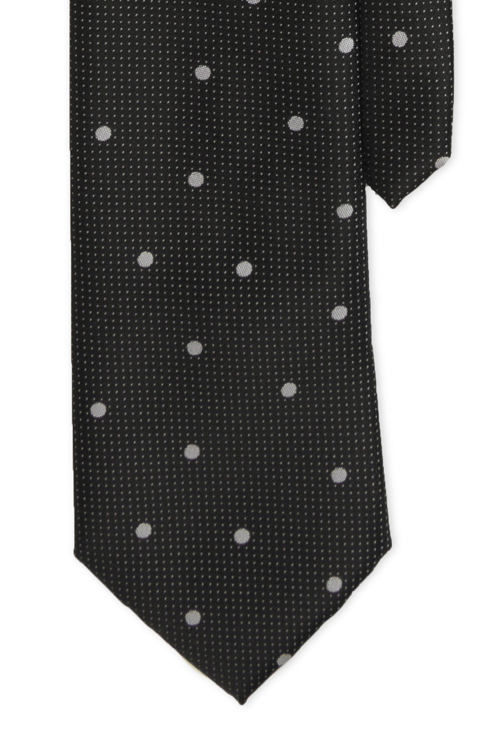 Cravata poliester neagra print geometric 2