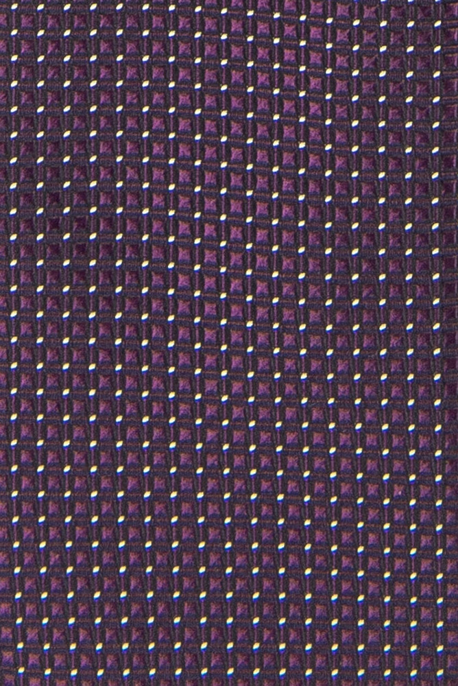 Cravata poliester tesut pruna print geometric 1