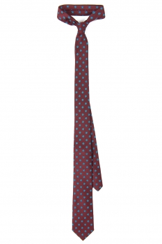 Cravata poliester tesut grena print floral