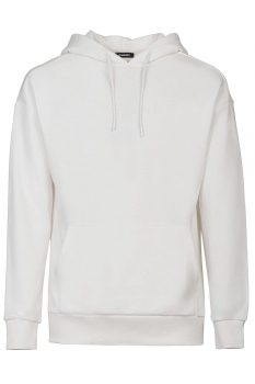 Hanorac oversize Alb Uni