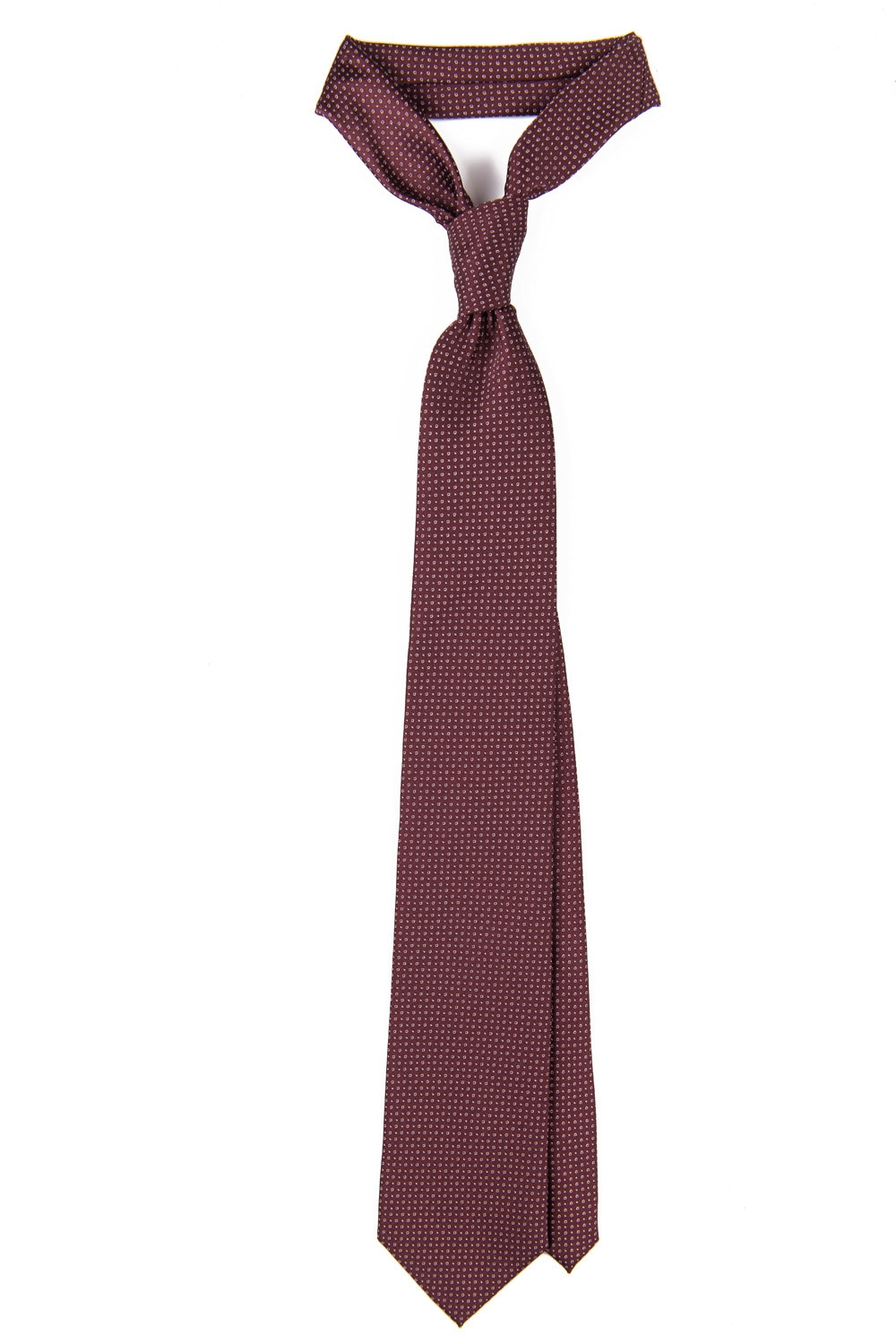 Cravata poliester grena print geoemtric 0