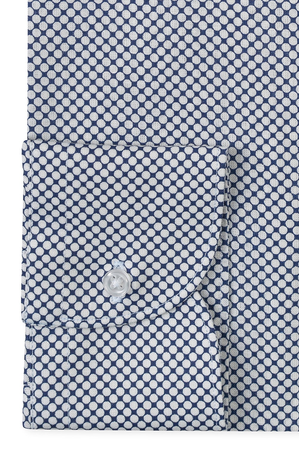 Camasa bigotti slim alba print geometric 2