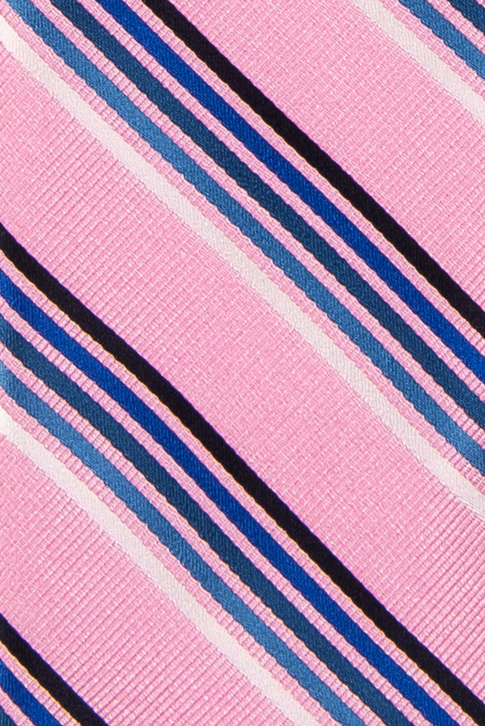 Cravata poliester roz cu dungi 1