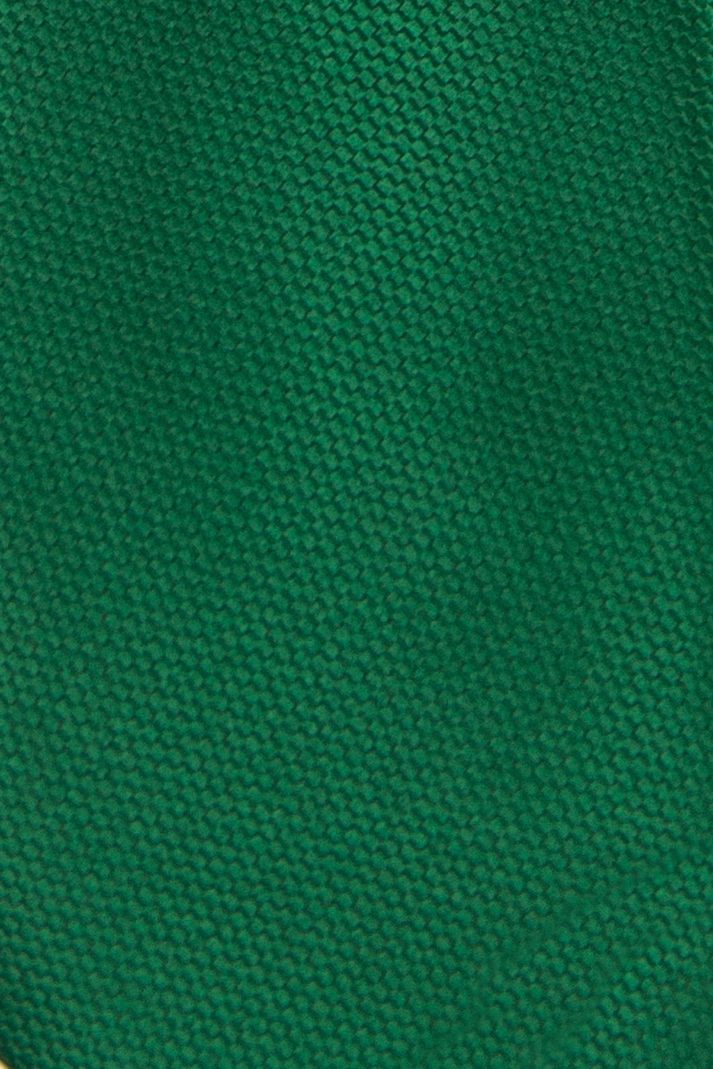 Cravata poliester verde uni 1