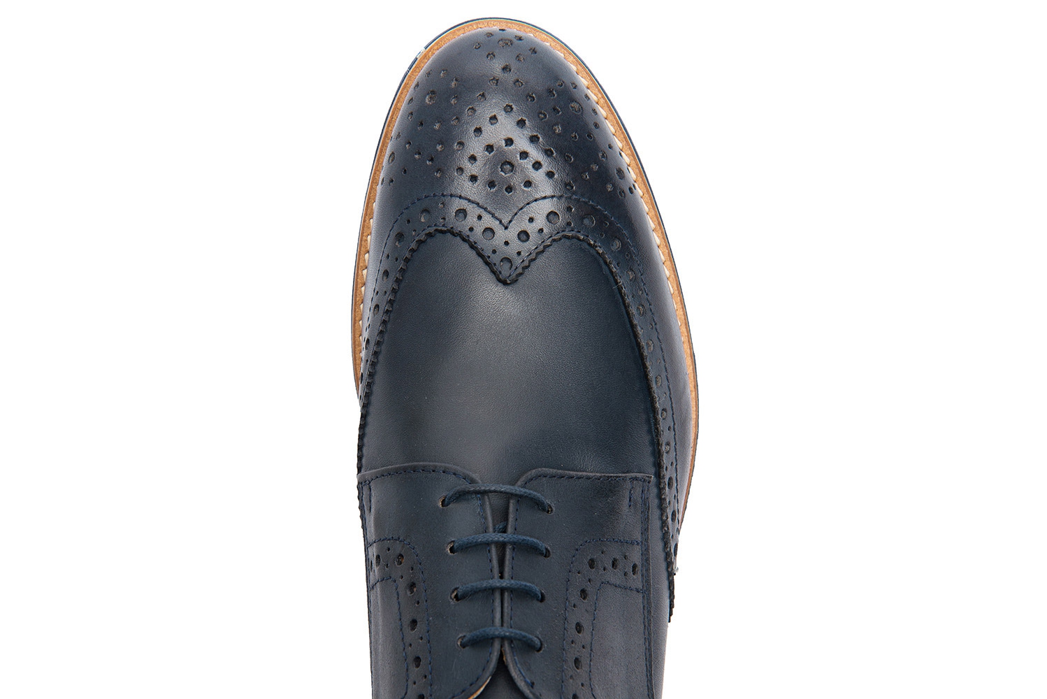 Pantofi bleumarin piele naturala 2
