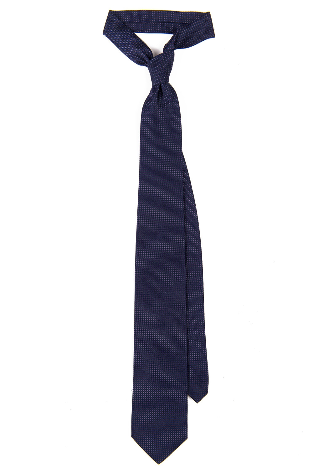 Cravata matase  bleumarin print geometric 0