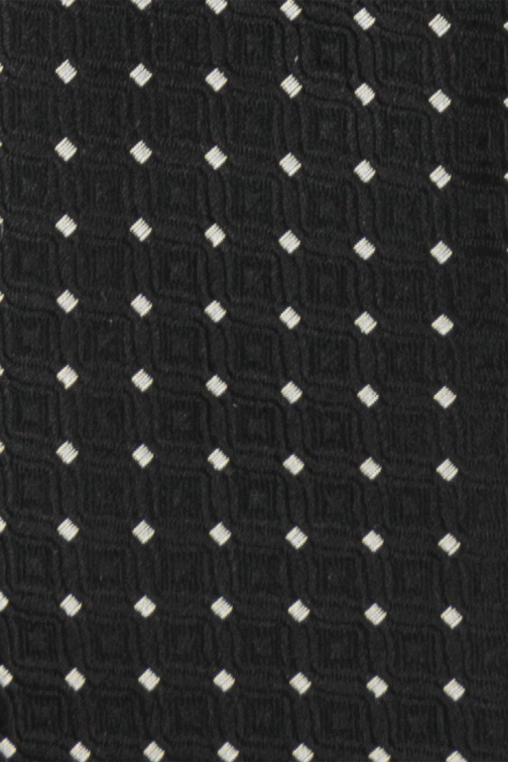 Cravata poliester neagra cu puncte 1