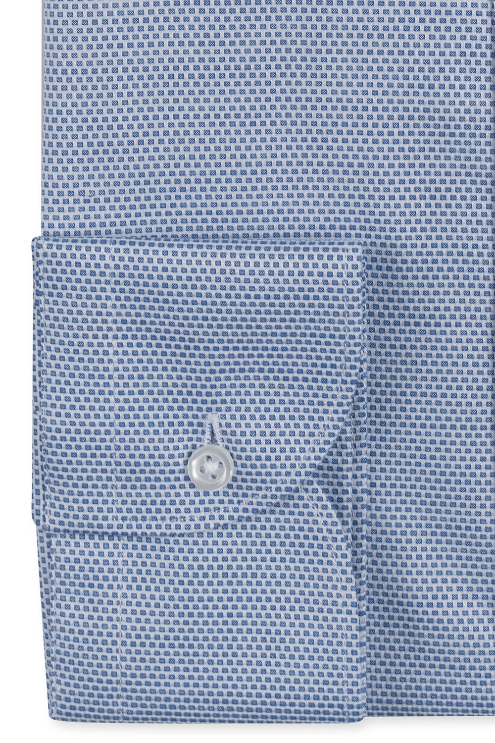 Camasa slim alba print geometric 2