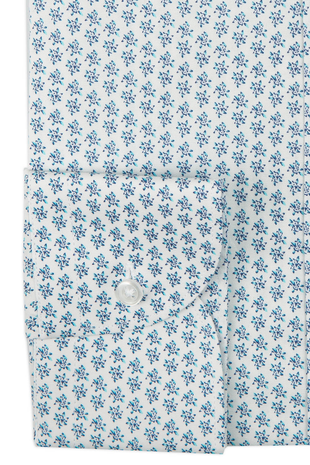 Camasa slim alba print floral 1
